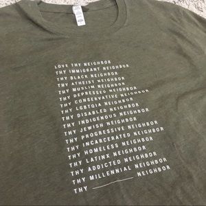 Olive “Love Thy” T Shirt